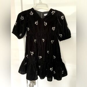 ZARA Girl’s Black Velvet Dress